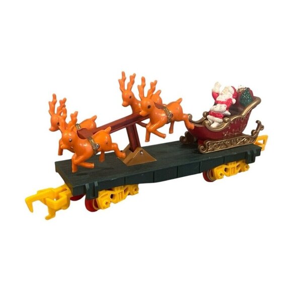Northpole Christmas Express Reindeer Hopping Car Train Toy State Vintage 5301 - Picture 1 of 10